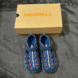 Merrell Blue and Red Kids' Sandals